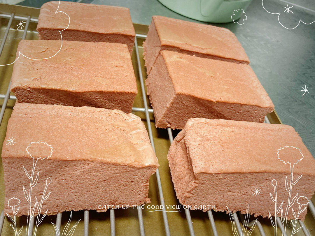 消耗淡奶油之作——淡奶油小蛋糕