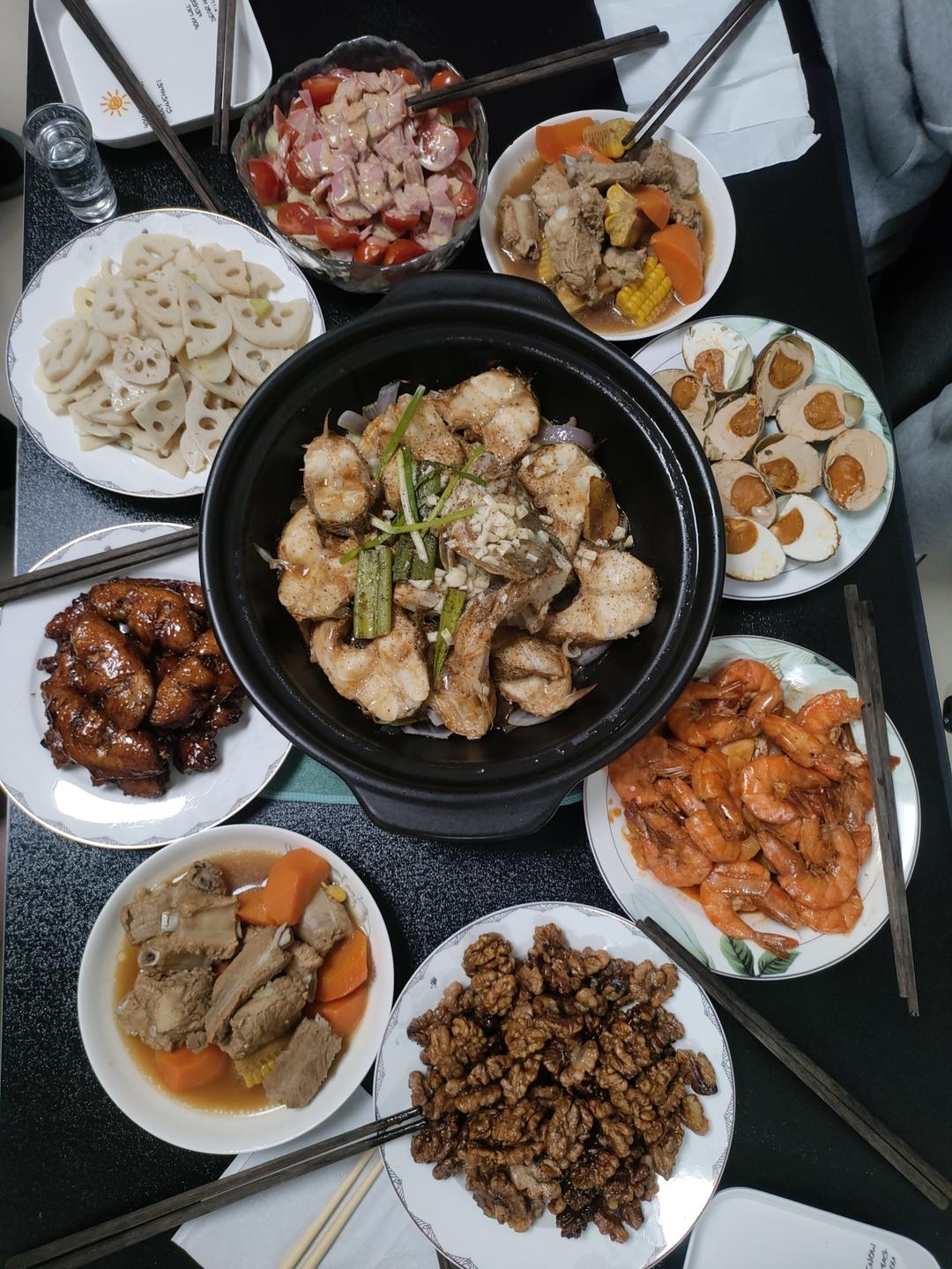 砂锅焗鲈鱼