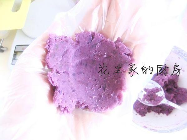 紫薯蜜豆茶巾绞的做法 步骤4