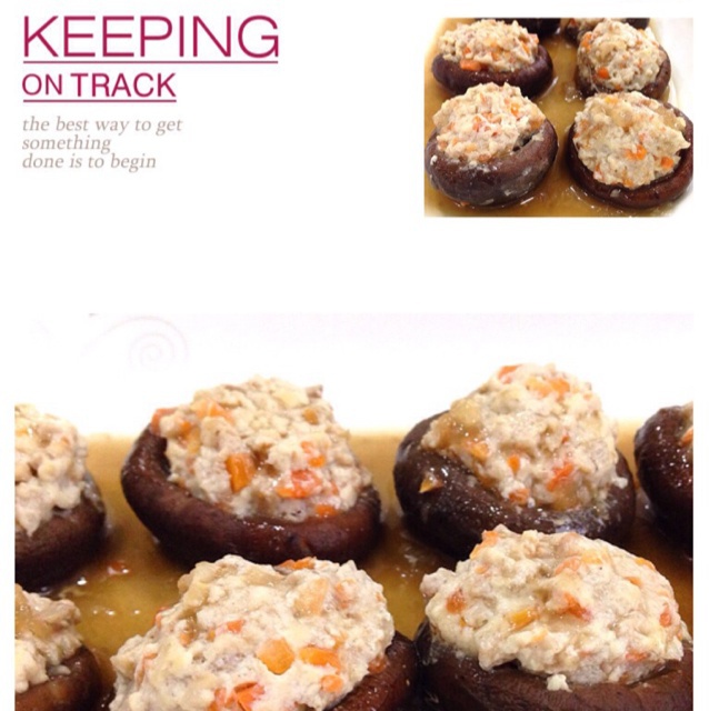 豆腐肉末酿香菇