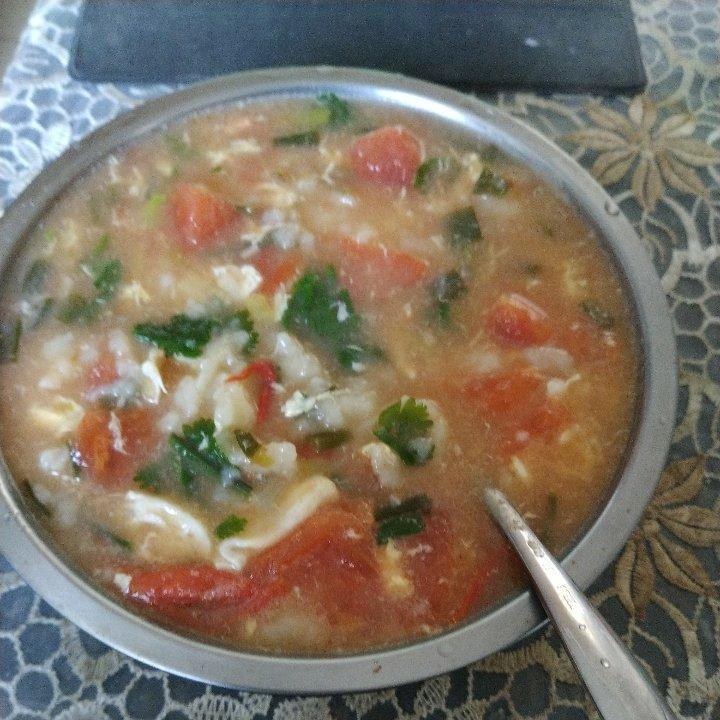 番茄鸡蛋疙瘩汤