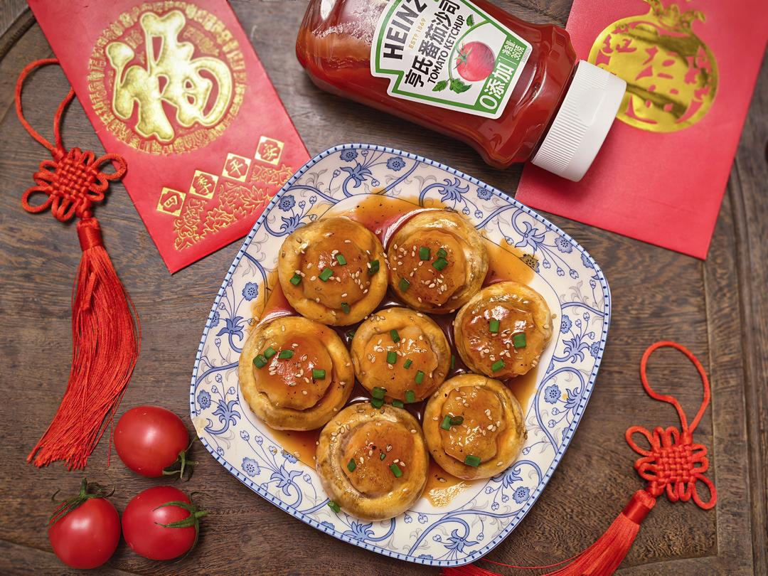 酸甜可口年夜菜｜糖醋口蘑虾滑