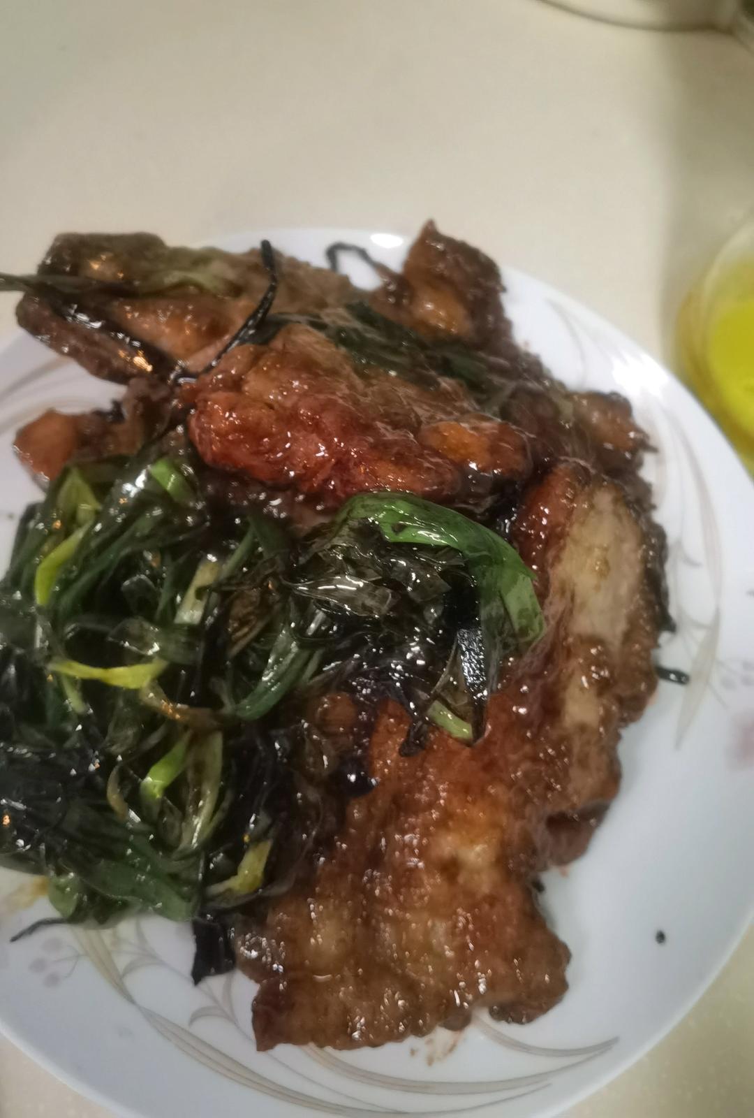 超嫩超香的葱烤大排