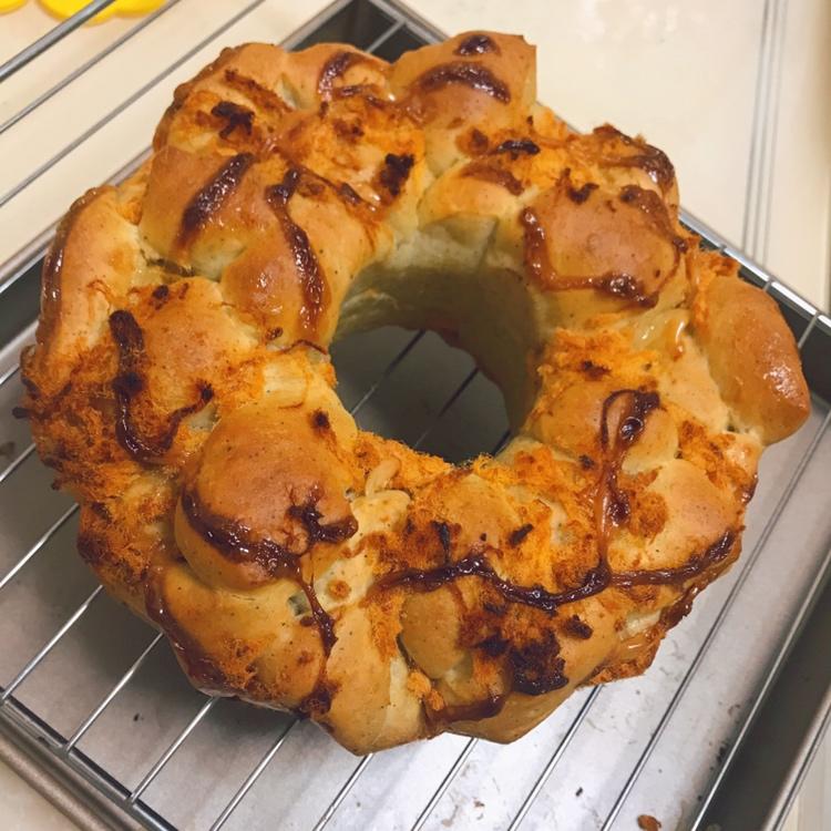 肉松手撕面包—超软会爆浆的面包哟