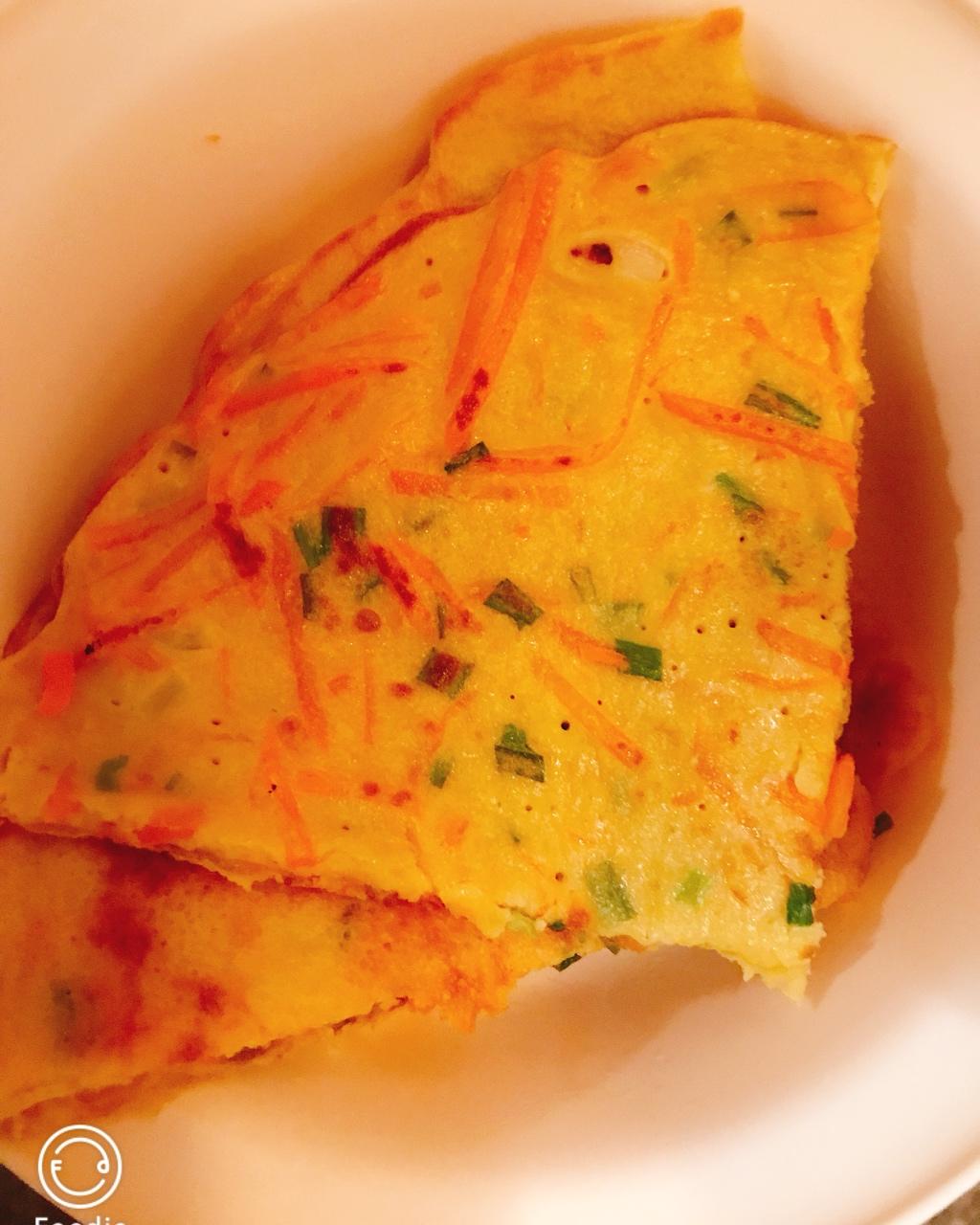 胡萝卜鸡蛋饼