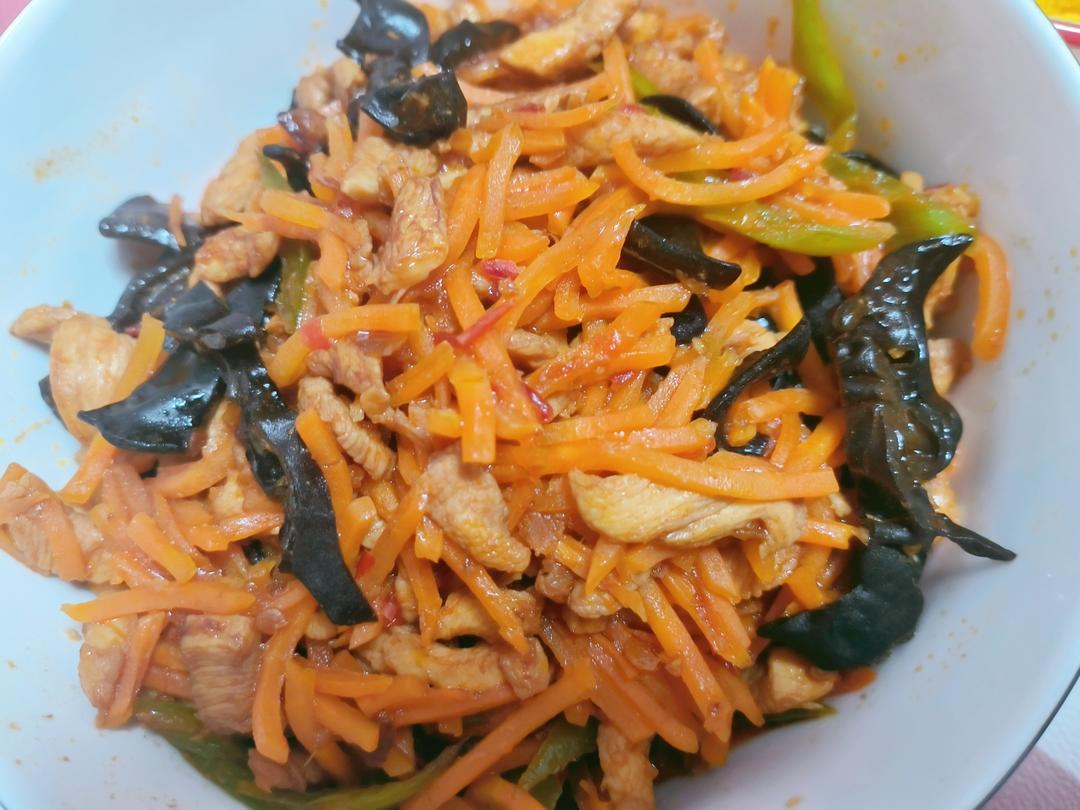 无敌下饭低脂鸡胸肉版鱼香肉丝