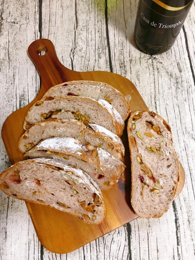 回味悠长的红酒果干面包