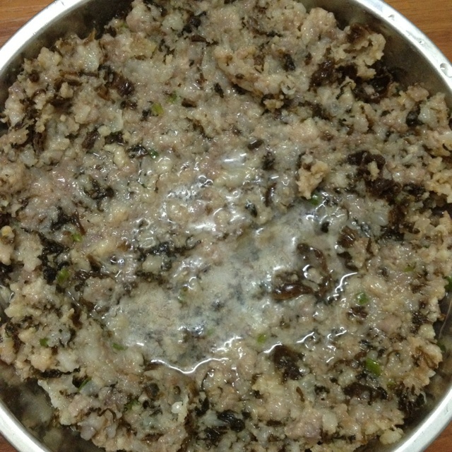 梅干菜蒸肉饼