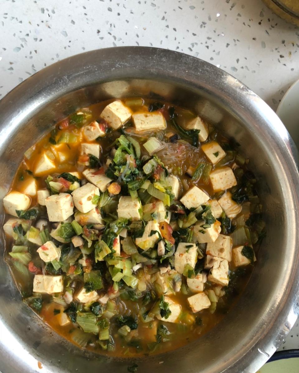 小白菜炖豆腐