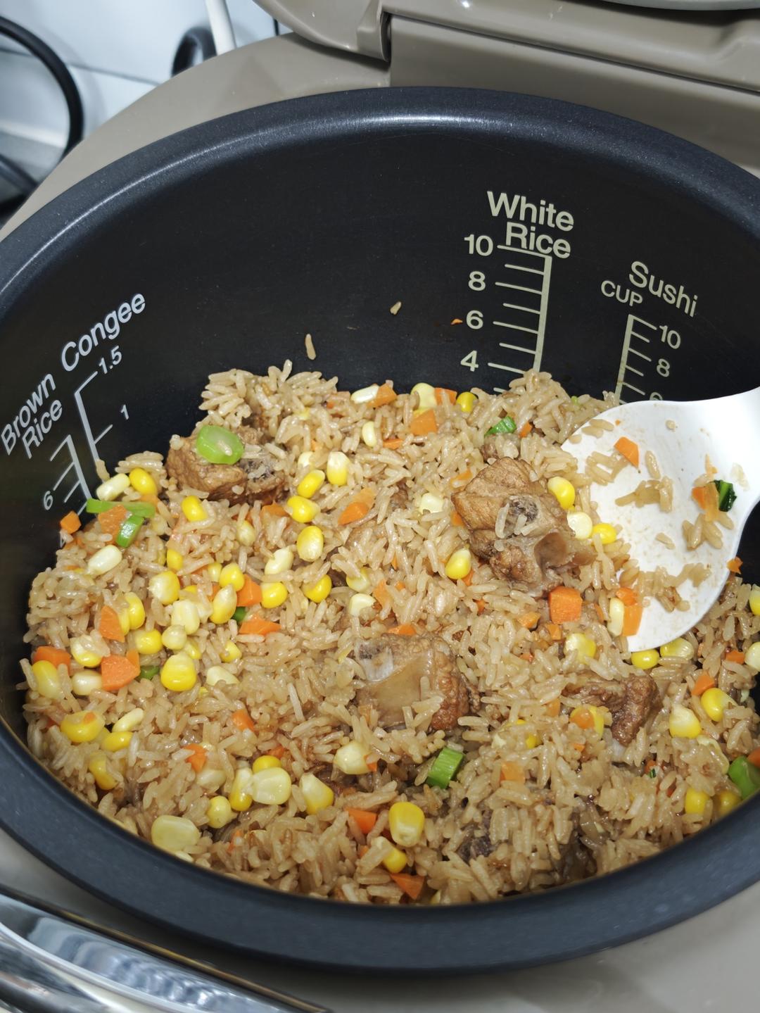 电饭锅版排骨焖饭