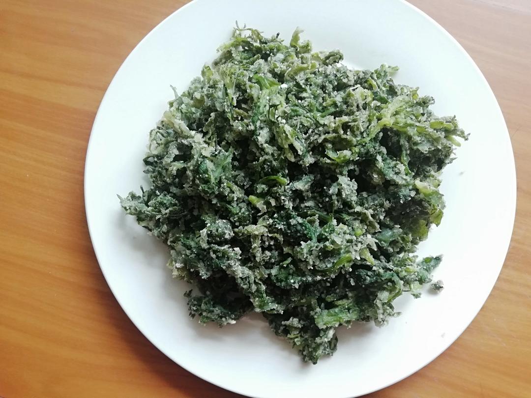 粉蒸茼蒿/芹菜叶