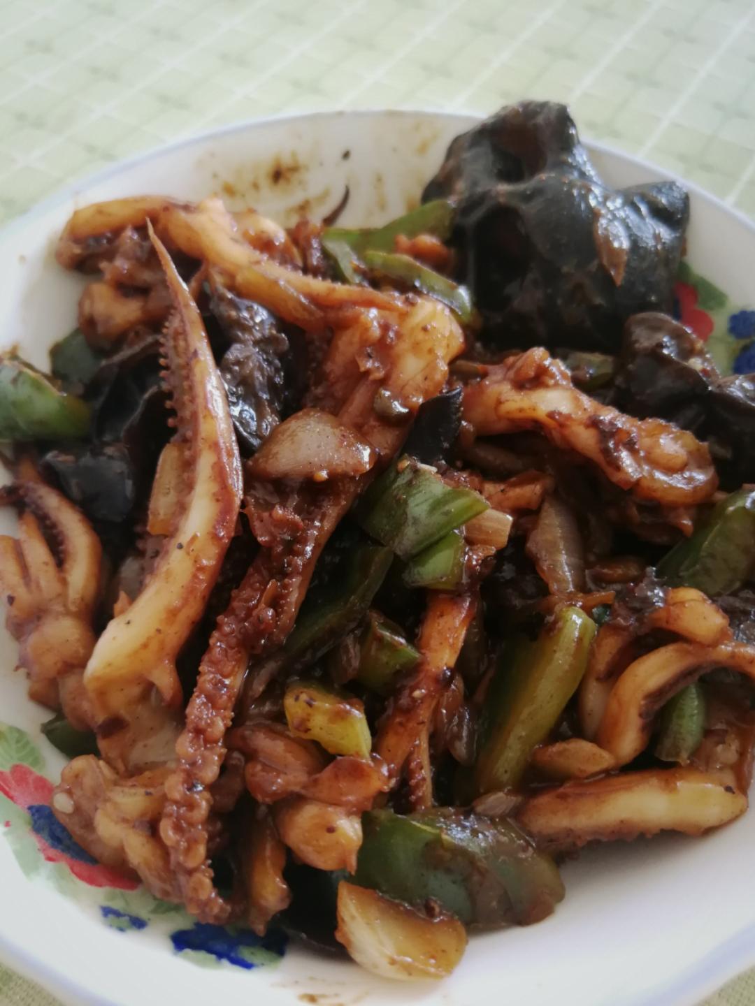 平底锅版铁板鱿鱼