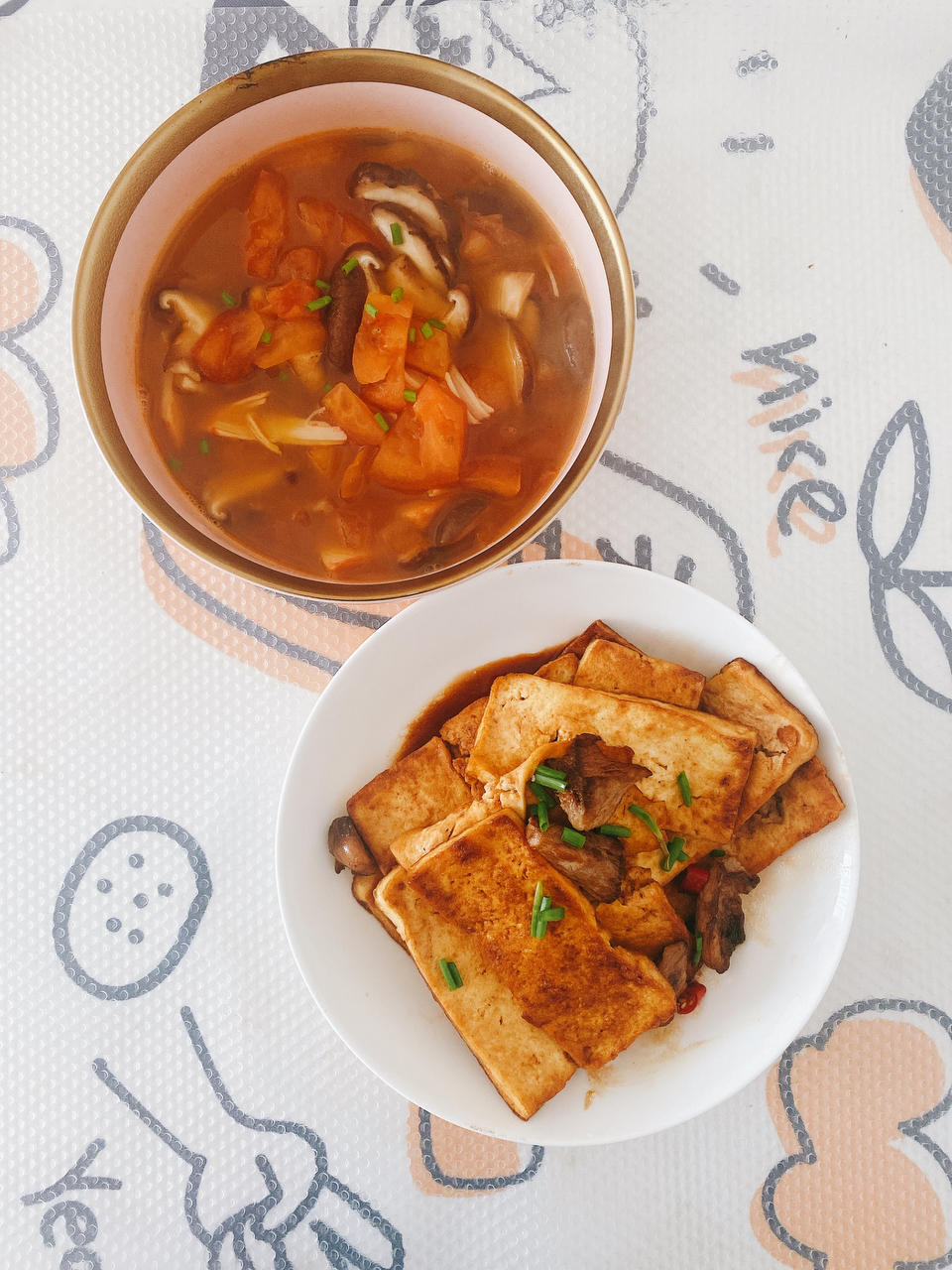 蒜香煎豆腐 炒鸡无敌美味