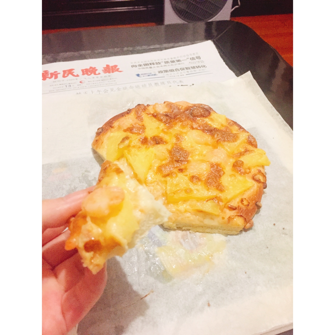 脆皮夏威夷披萨—其实它就是个薄饼！
