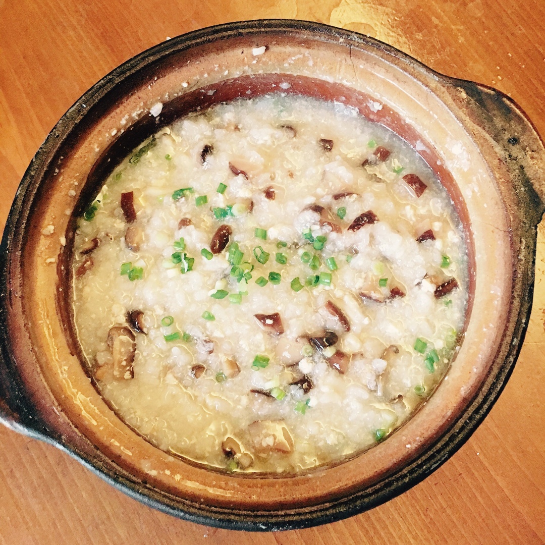 香菇滑鸡粥