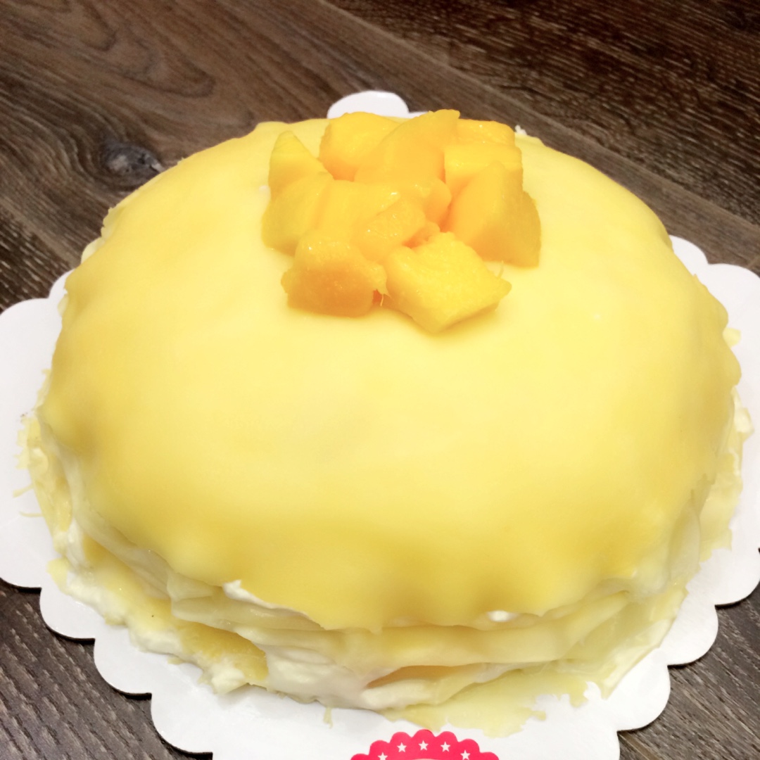 豆豆烘培坊做的芒果千层蛋糕