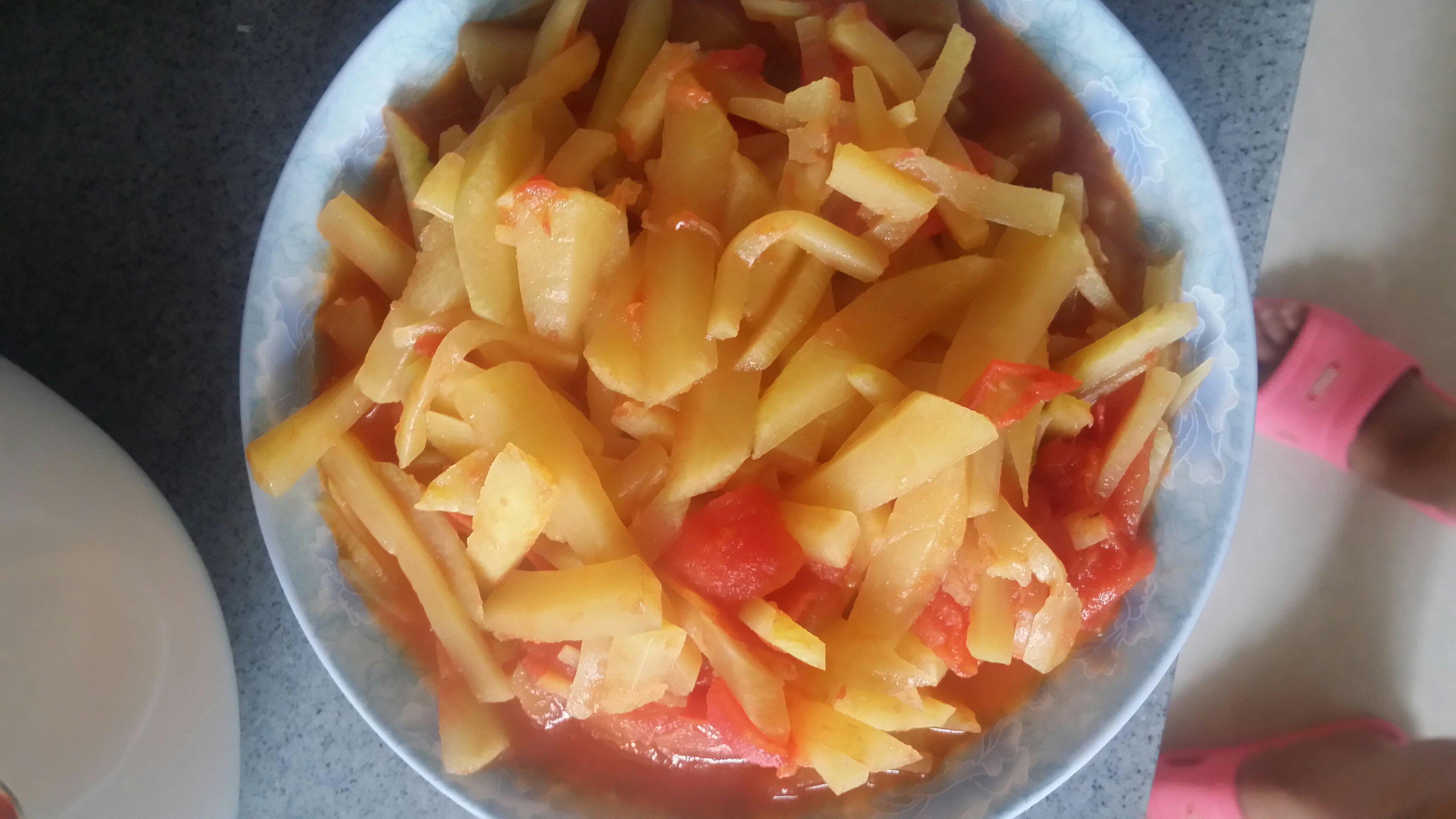 西红柿炒南瓜