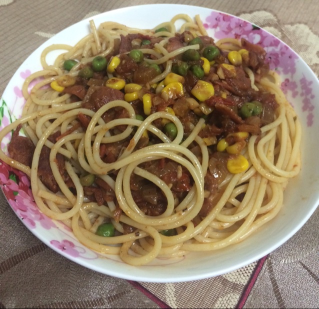 培根番茄意大利面