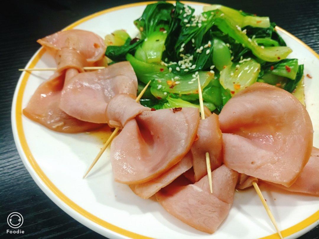 火腿片蝴蝶结