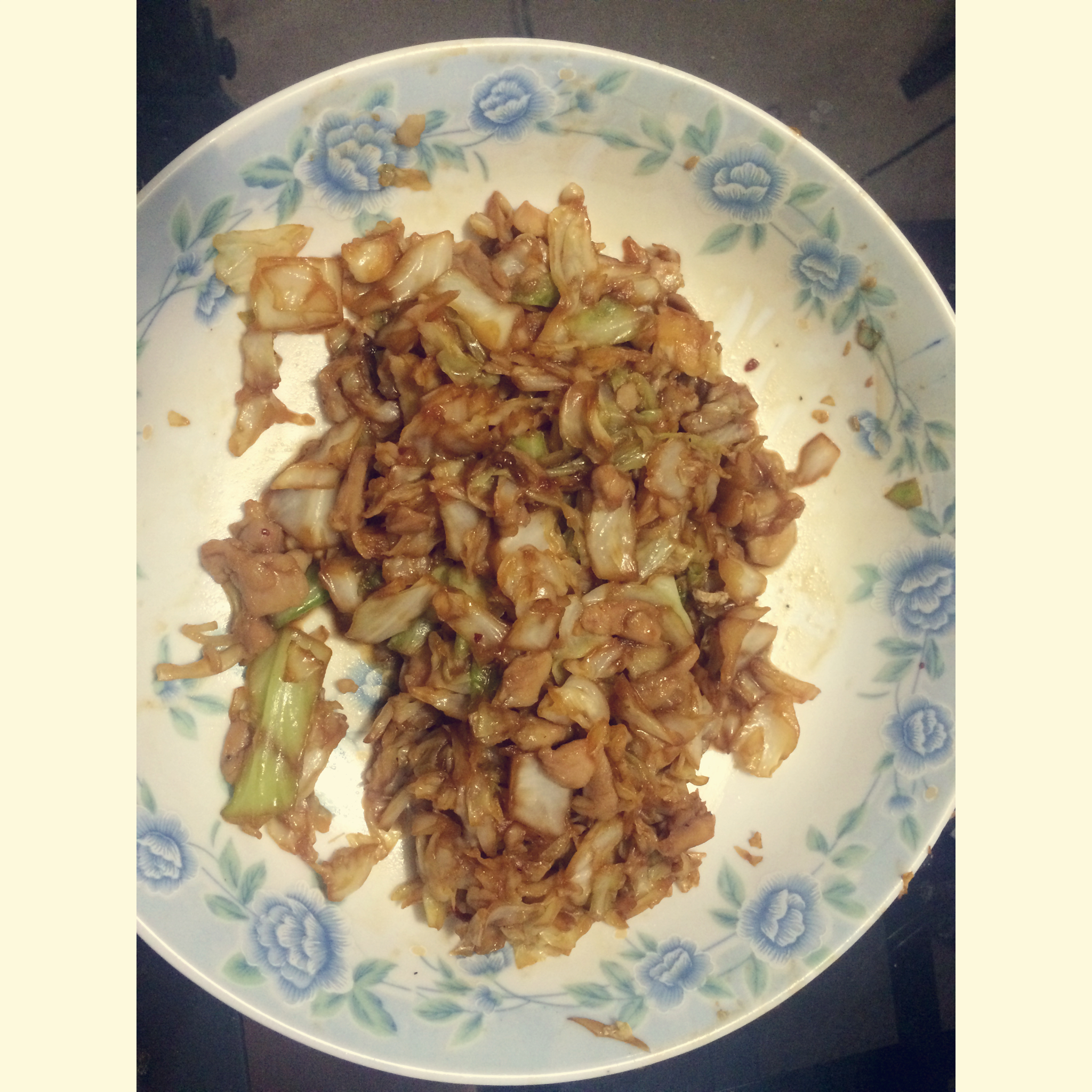 手撕圆白菜-新手下厨 Dry Chilli Cabbage