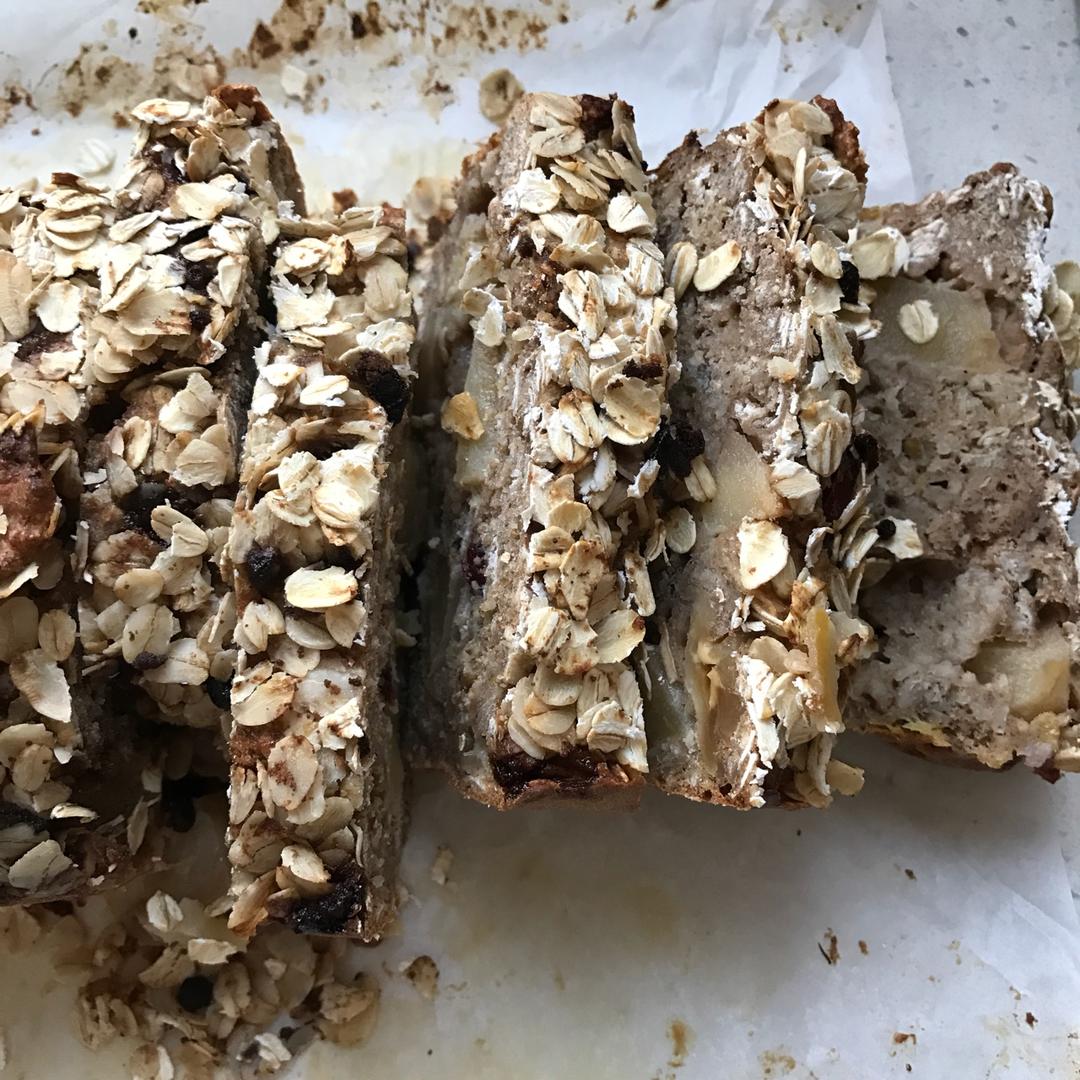 暖香燕麦苹果快手面包丨健康·烘焙
