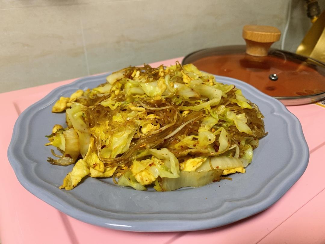 大白菜炒粉丝