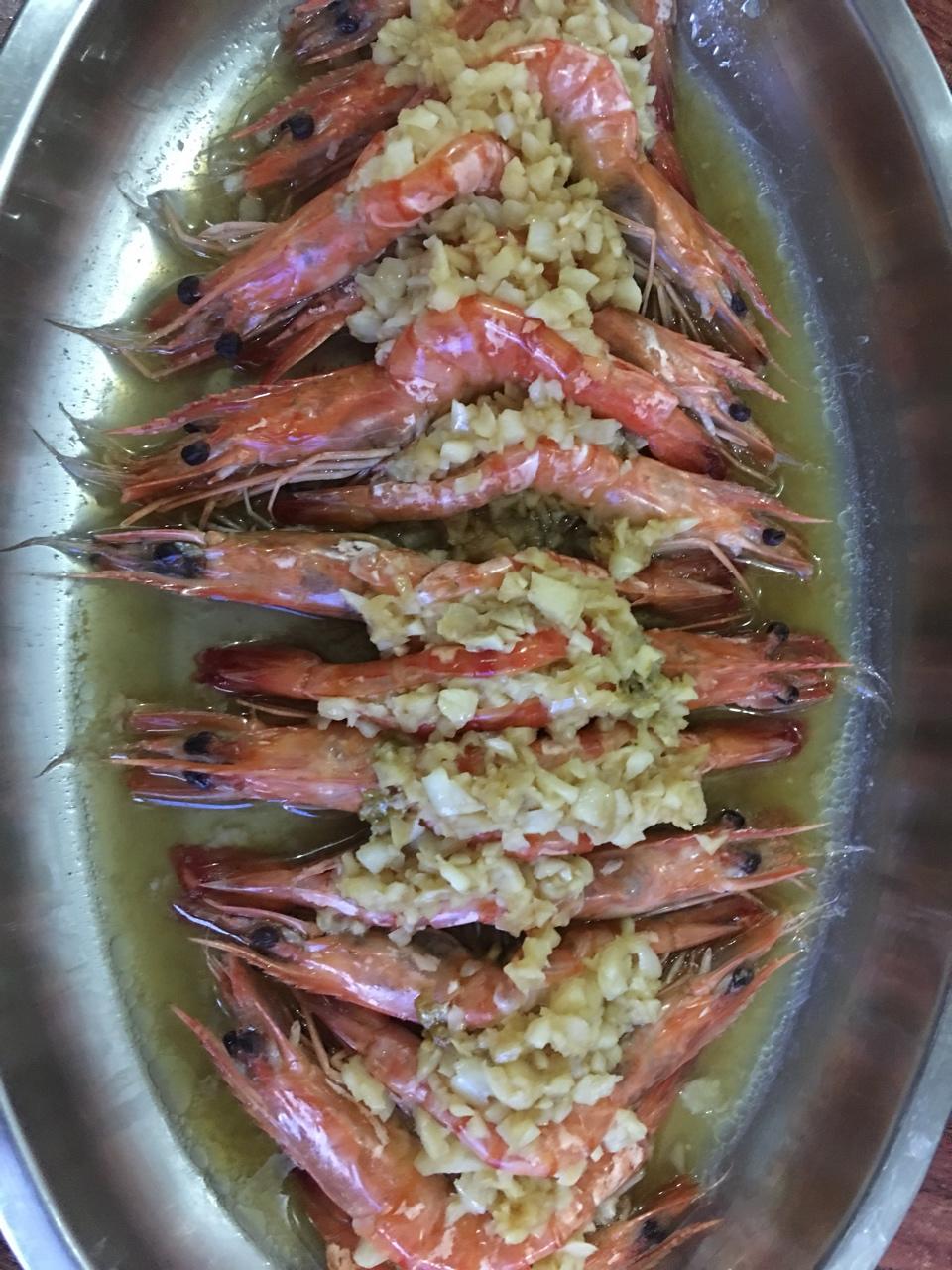 蒜蓉蒸虾