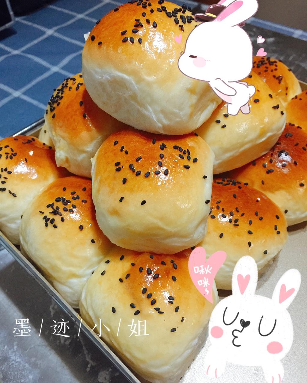 鲜奶油小餐包（一次发酵）