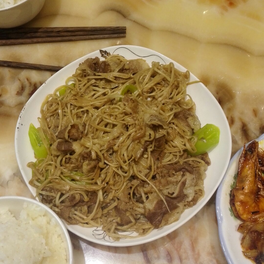 老丁的私房菜-金针菇肥牛