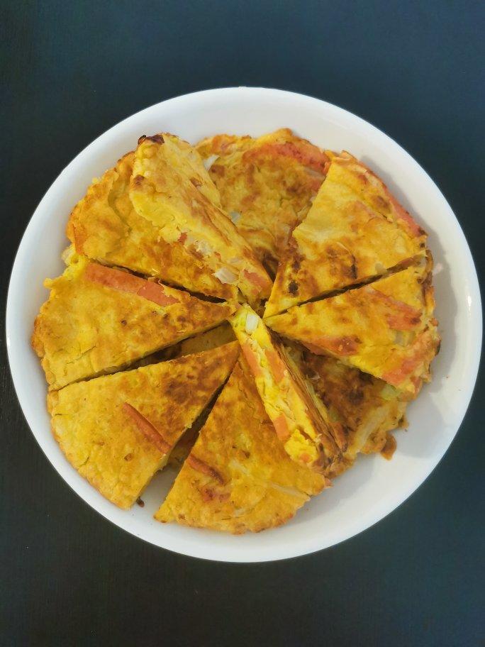 白菜鸡蛋早餐饼