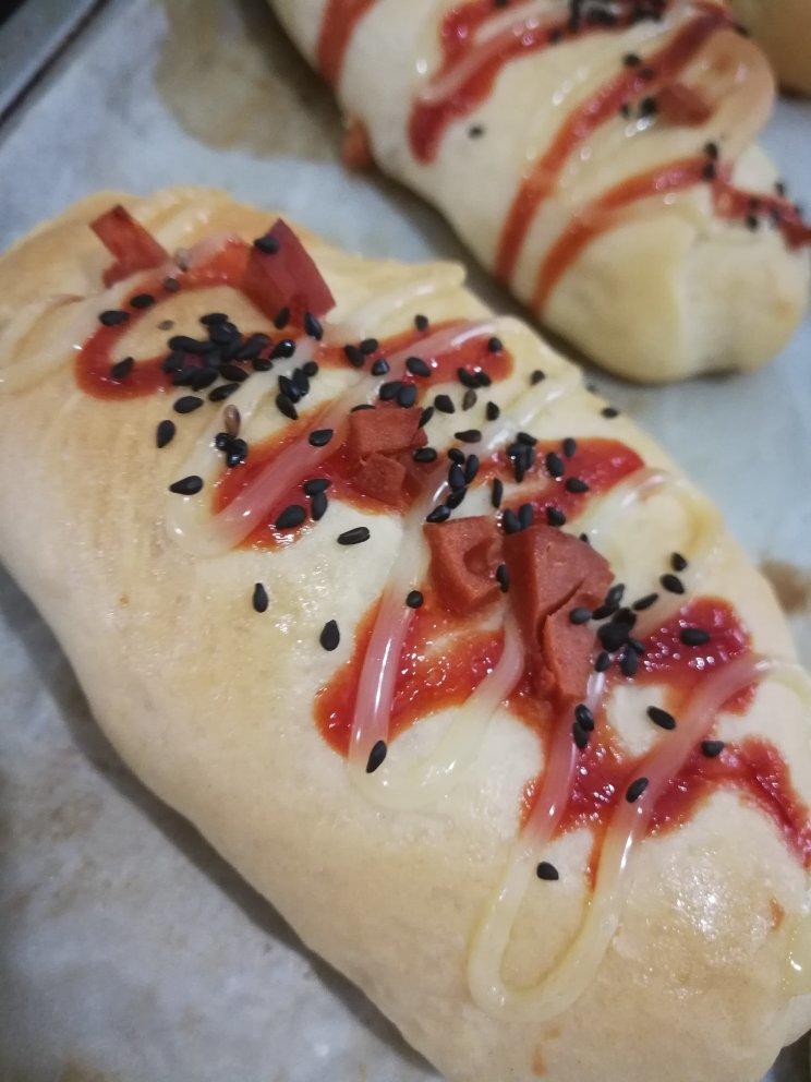 香葱火腿肉松面包