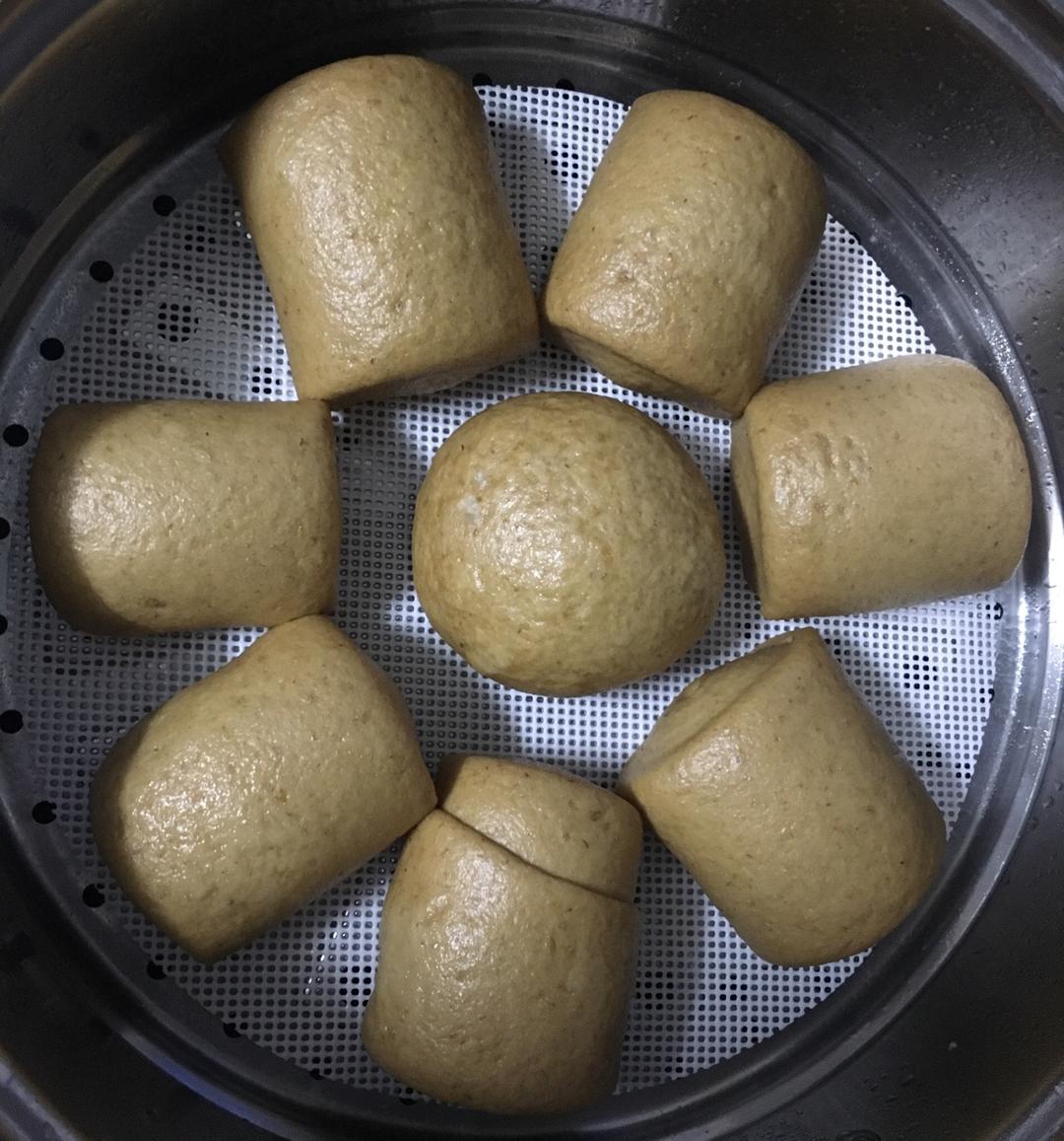 有着面包口感的红糖馒头（一次发酵）