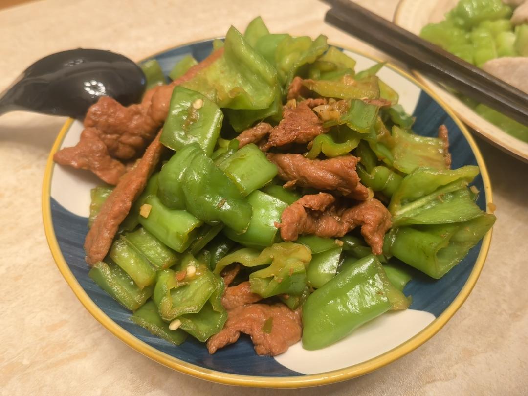 青椒炒牛肉片