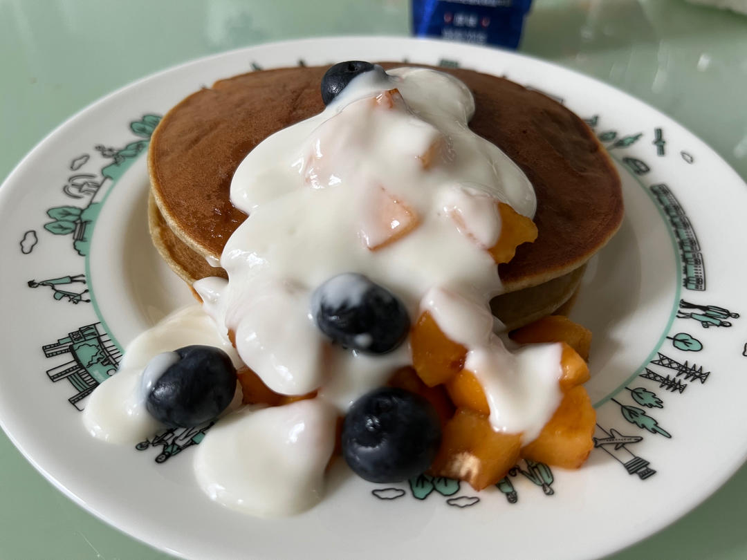 奶香浓郁的香蕉松饼