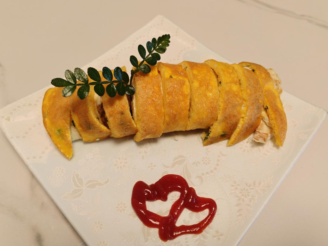 有鸡蛋就能做！一煎一卷轻松搞定，孩子点名要吃~