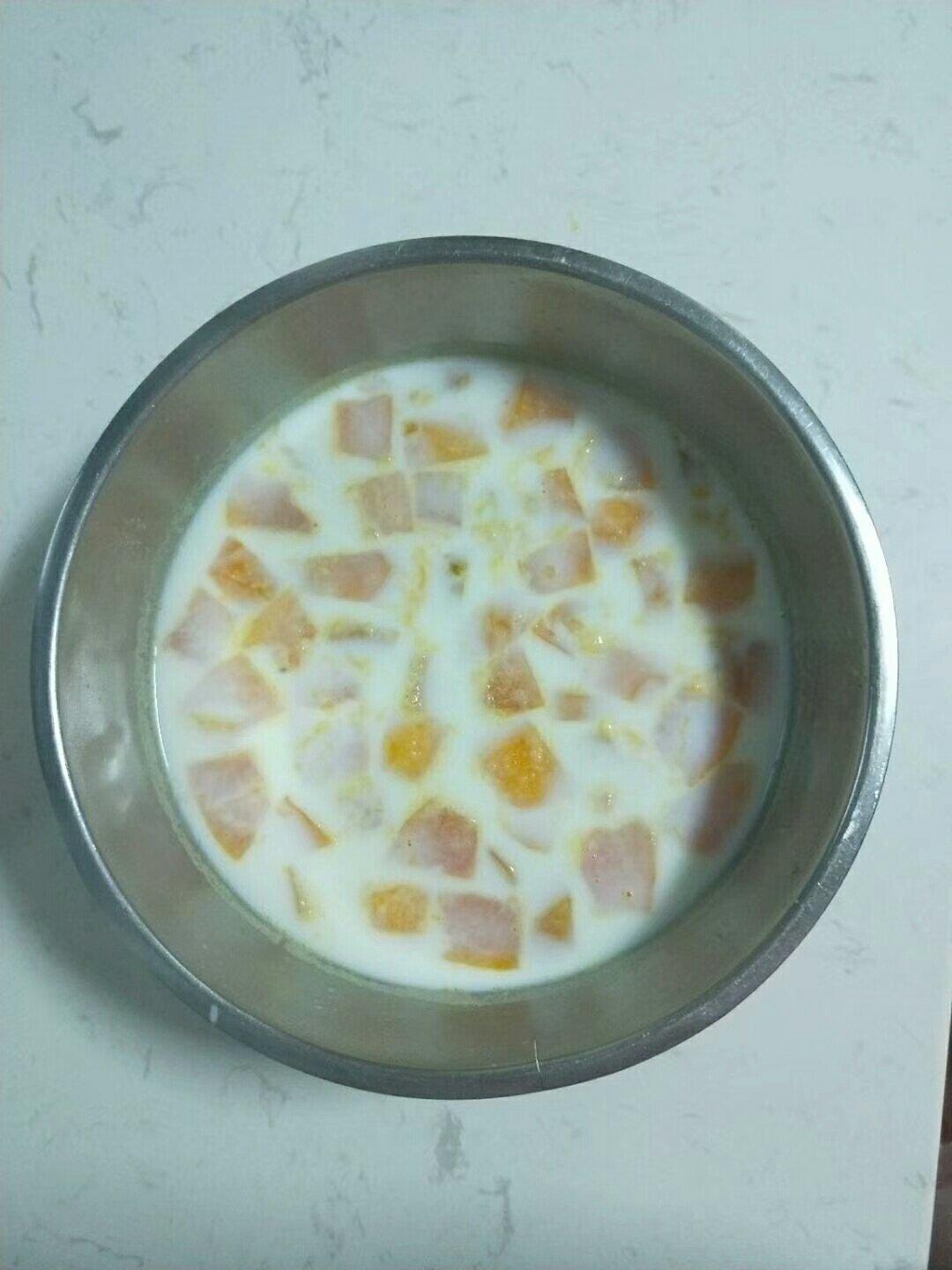 鲜奶炖木瓜