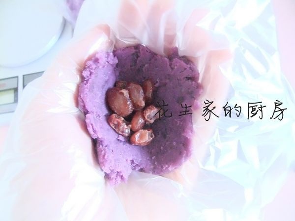 紫薯蜜豆茶巾绞的做法 步骤5
