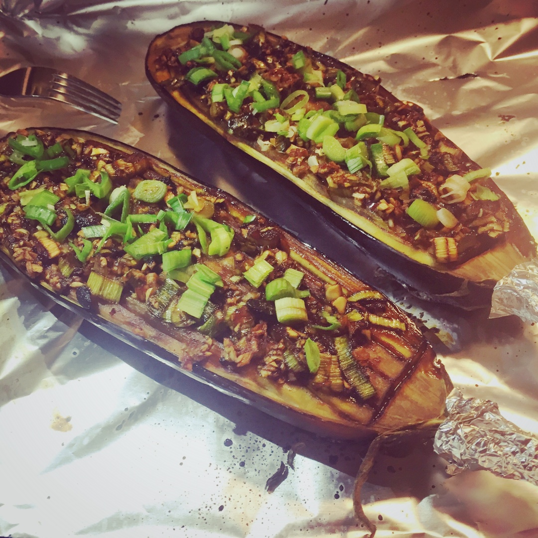 烤箱菜走起--蒜蓉烤茄子