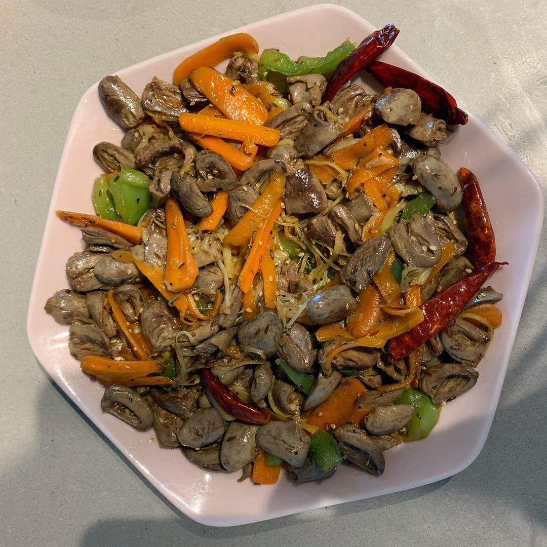 辣炒鸡心