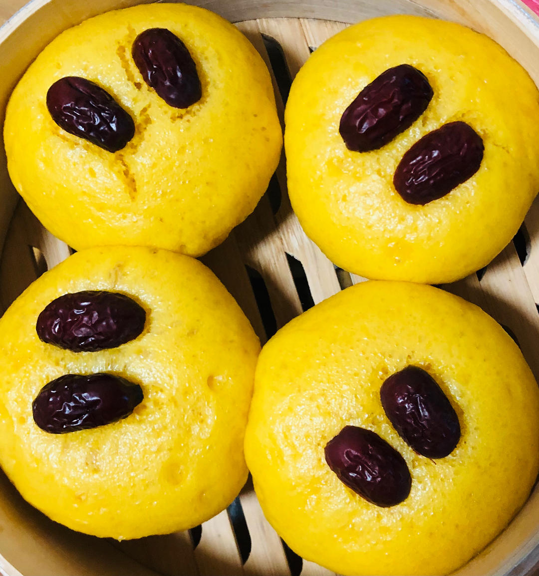 玉米面南瓜红枣发糕