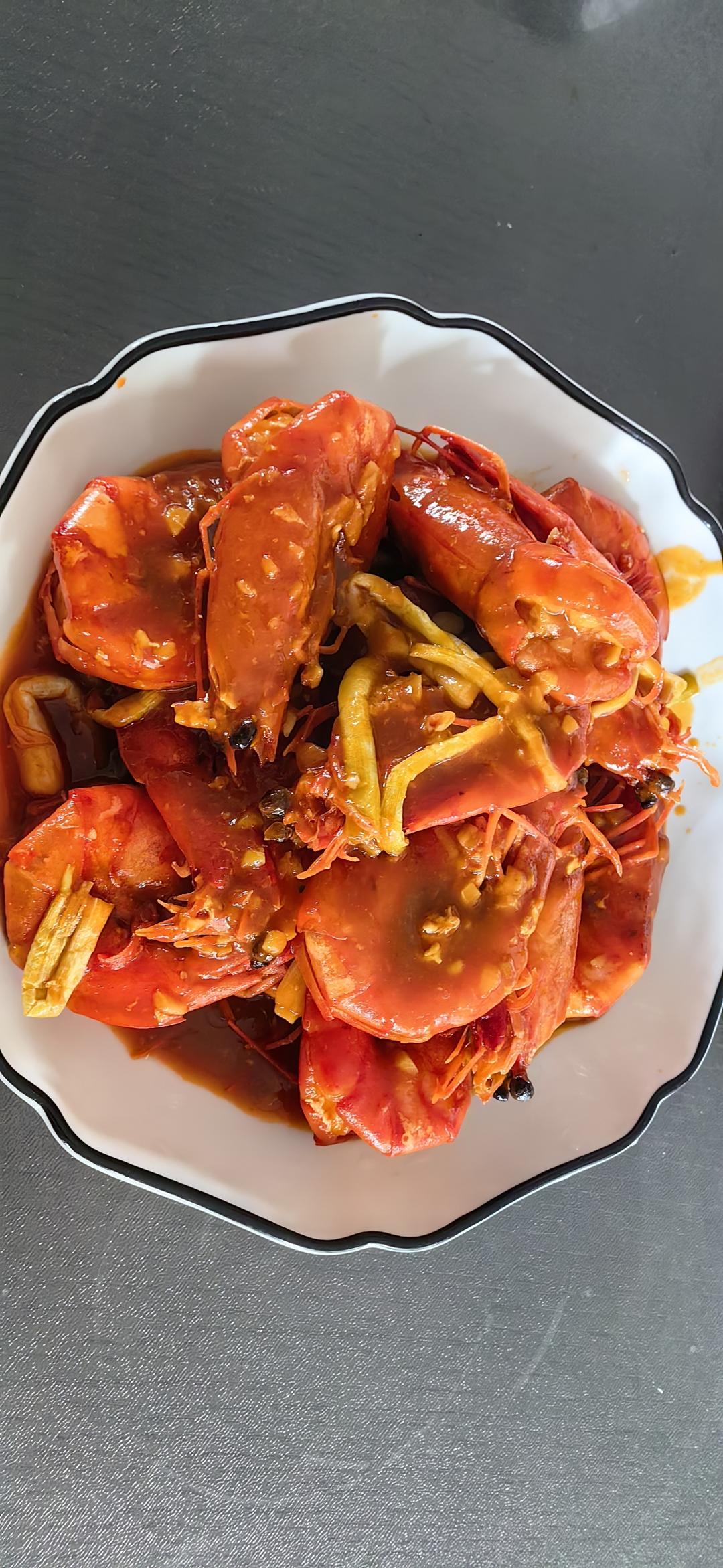 家庭版油焖大虾