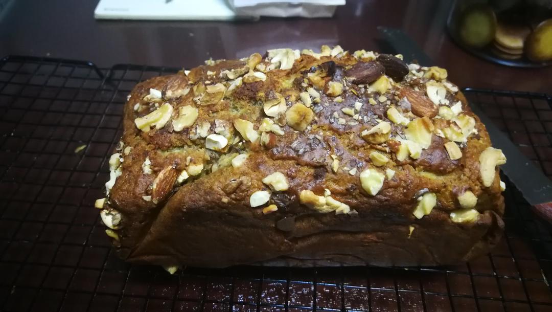 香蕉核桃蛋糕（低油少糖健康版）