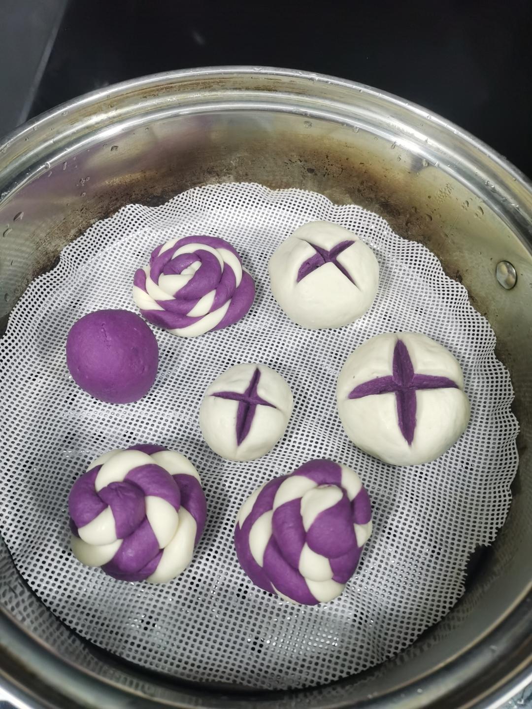 紫薯开花馒头 9+宝宝辅食