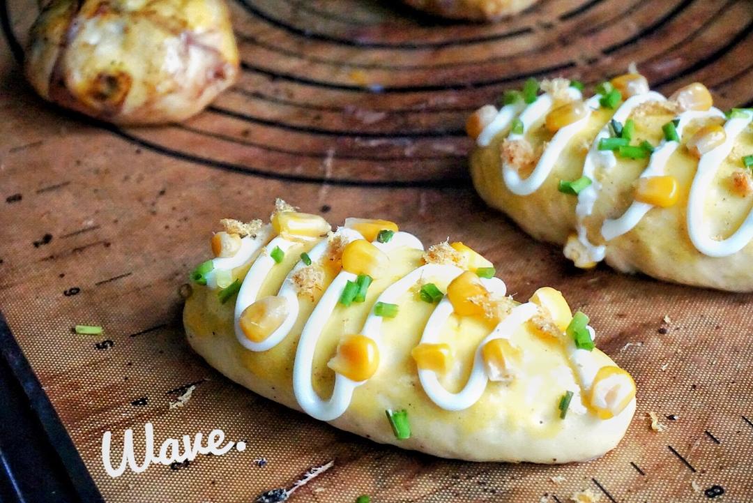 肉松沙拉酱面包（65度汤种）