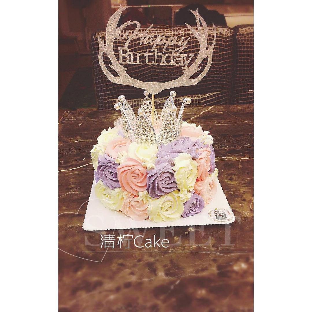 淡奶油裱花蛋糕