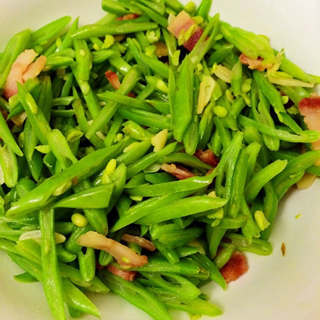 扁豆丝炒香肠