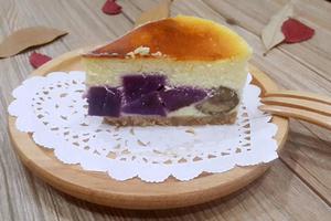 紫薯栗子芝士蛋糕的做法 步骤11