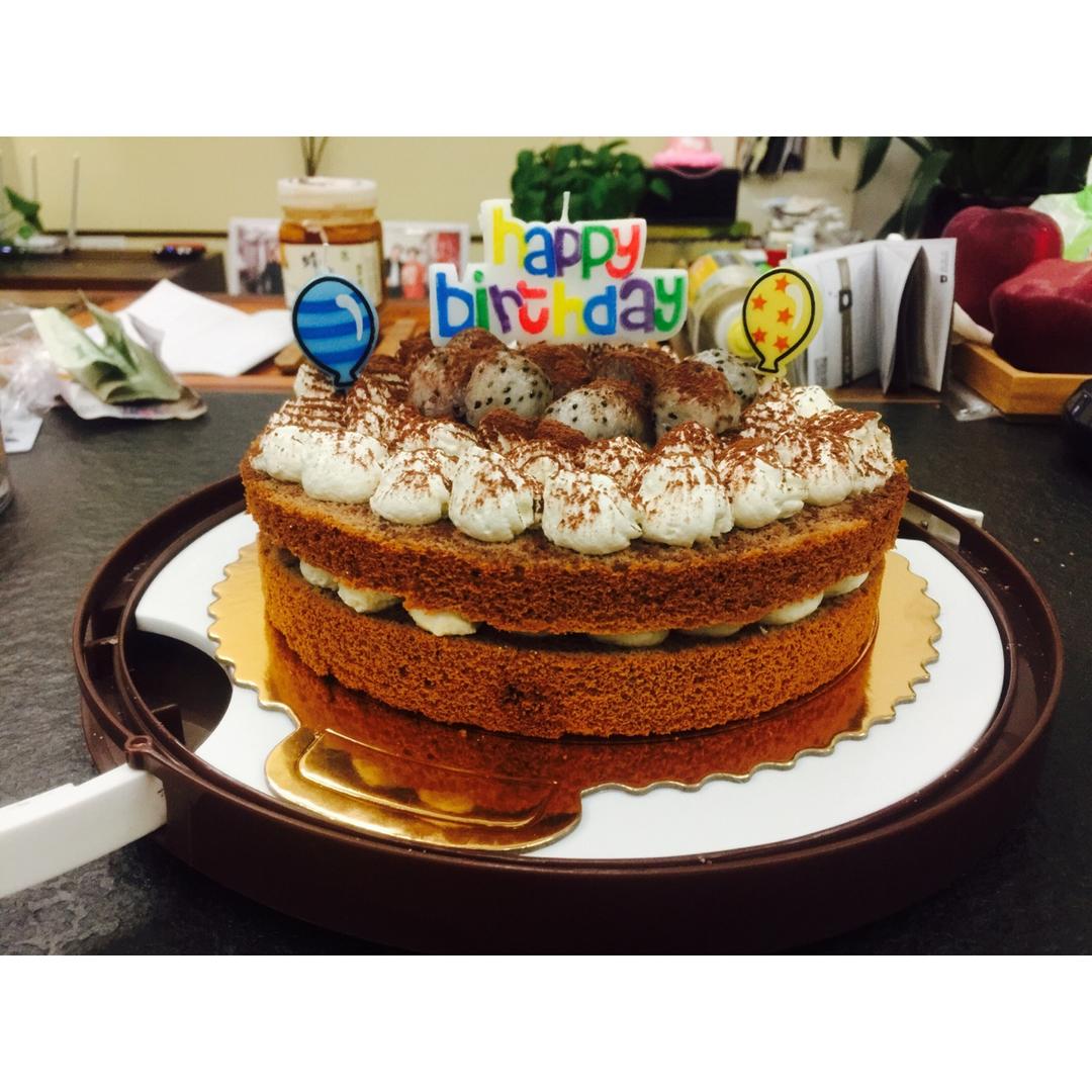 8寸可可戚风蛋糕