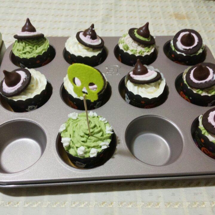 【万圣节】女巫帽子cupcake—美的T7-L382B智烤大师