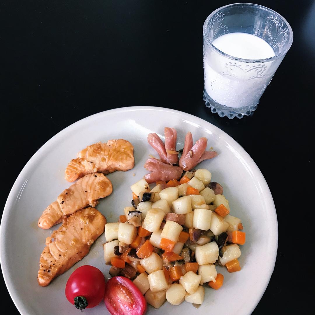 杂蔬虾仁炒年糕——打败QQ糖